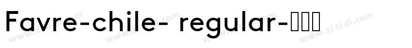 Favre-chile- regular字体转换